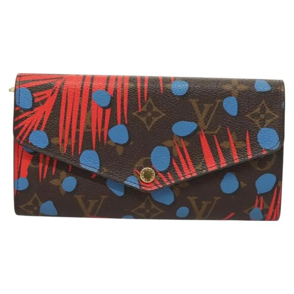 LOUIS VUITTON Monogram Jungle Dot Portefeuille Sarah Wallet M41381 Auth 119252V - Picture 5 of 16